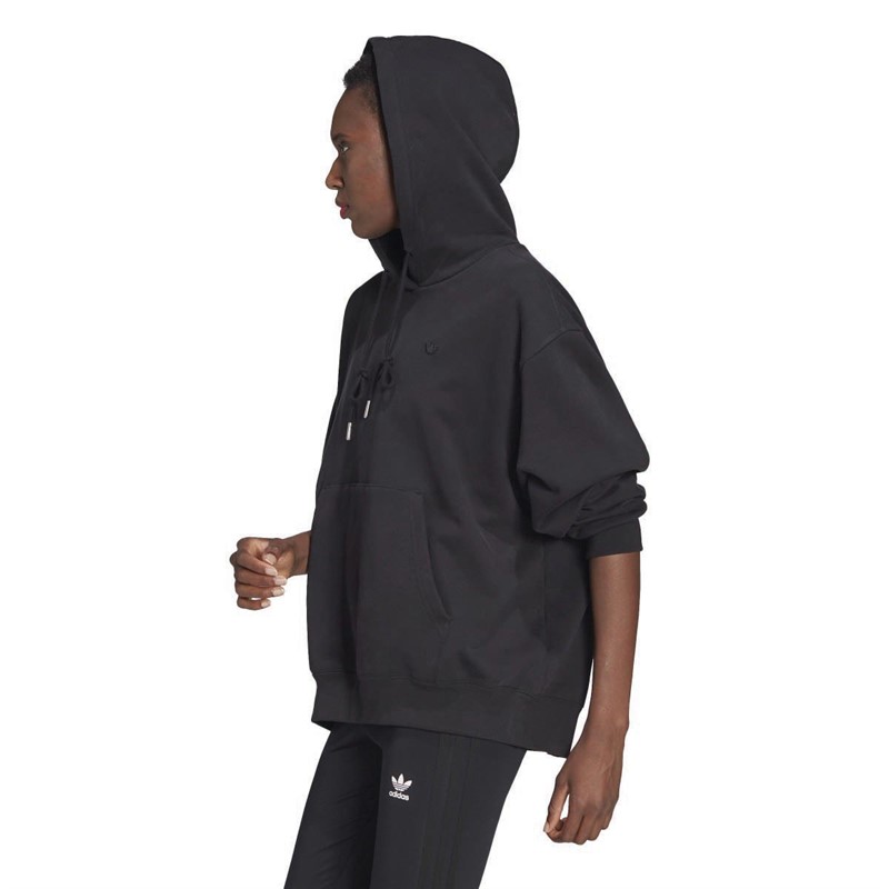 adidas Originals Womens Adicolor Oversized Hoodie Black