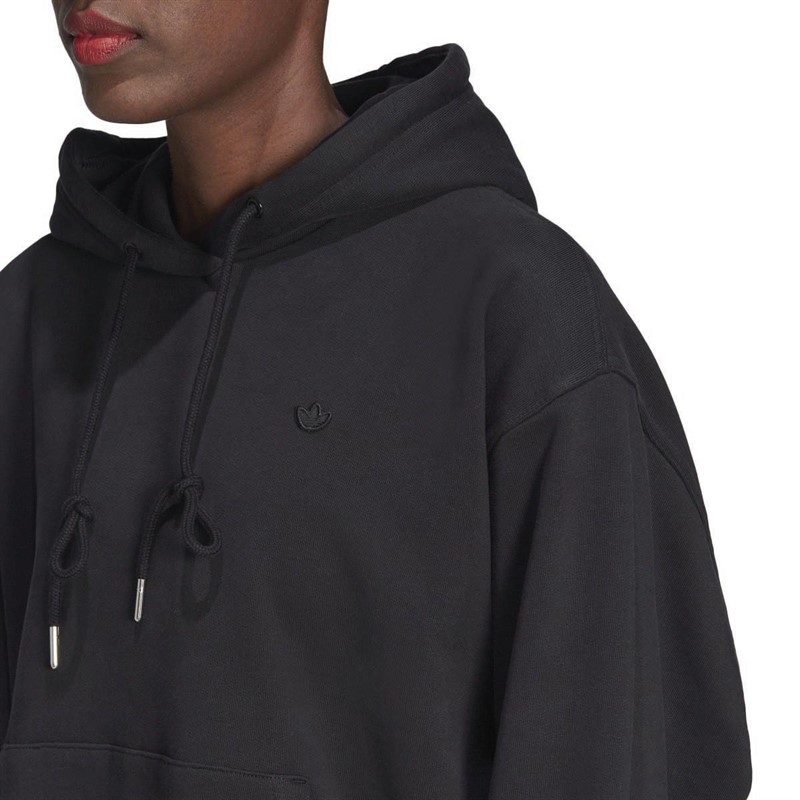 adidas Originals Womens Adicolor Oversized Hoodie Black