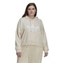 adidas Originals Womens Cropped Hoodie (plus Size) Wonder White