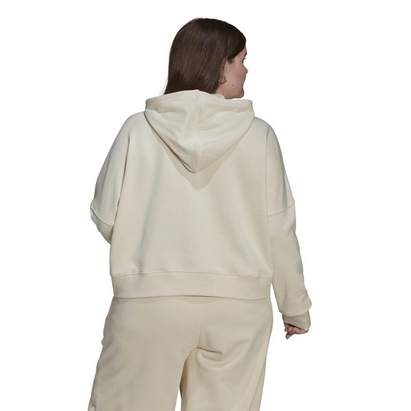 Adidas originals women's shop oversized cropped hoodie