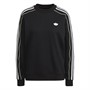 adidas Originals Womens Piping Crew Neck Sweatshirt Black