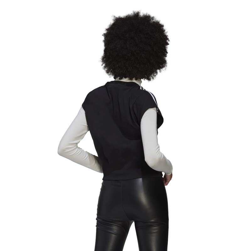 adidas Originals Womens Adicolour Classic Cinched Waist T-Shirt Black