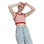 adidas Originals Womens Adicolor 70s Monogram Crop Top Super Pop