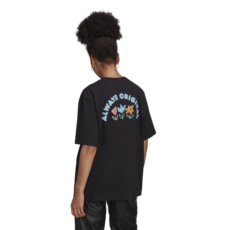 adidas Originals Womens Always Original Loose Fit T-Shirt Black