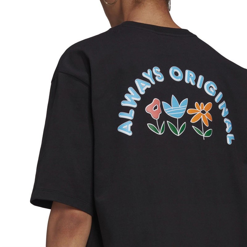adidas Originals Womens Always Original Loose Fit T-Shirt Black