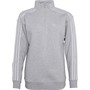 adidas Originals Womens Embroidered Boyfriend 1/4 Zip Top Light Grey Heather