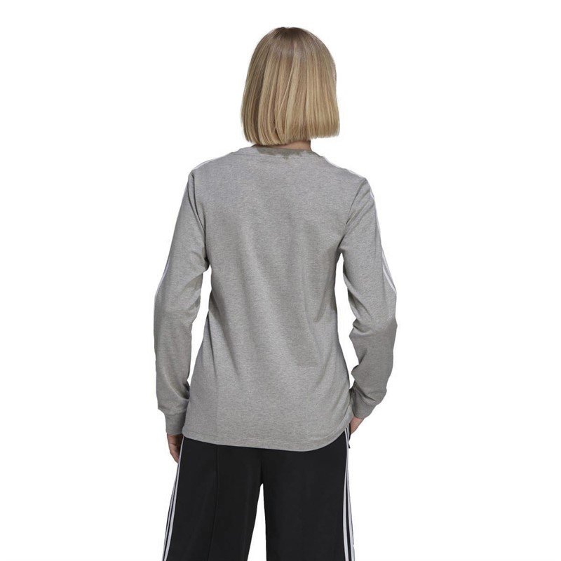 adidas Originals Womens Adicolour Classics Long-sleeve Top Medium Grey Heather