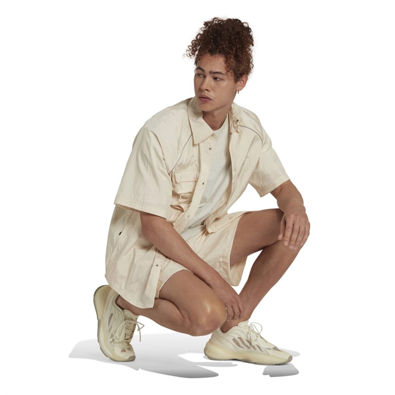 adidas Originals Heren Reveal Materiaal Mix Shorts Wonder Wit