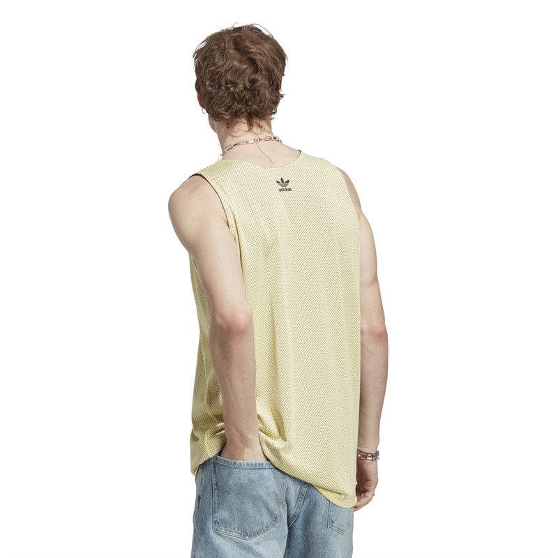 adidas Originals Heren Adicolor Classics Trefoil Basketball Singlet Geel