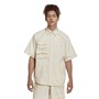 adidas Originals Herren Reveal Over Hemd mit kurzem Arm Weiß