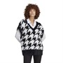 adidas Originals Damen Weste Hahnentritt Schwarz / Weiß