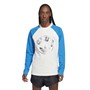 adidas Originals Blå version langærmet grafisk T-shirt skyd hvid/blå fugl til Herre og kvinder