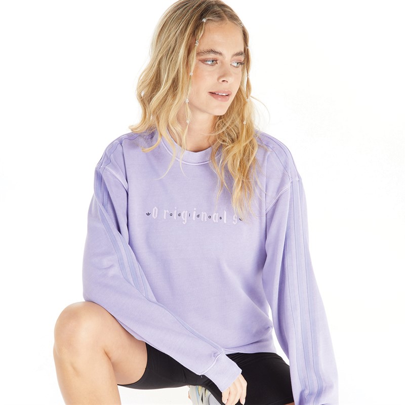 Adidas originals overdyed store crew sweatshirt women's