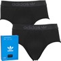 adidas Originals Mens Comfort Flex Eco Soft Two Pack Briefs Black