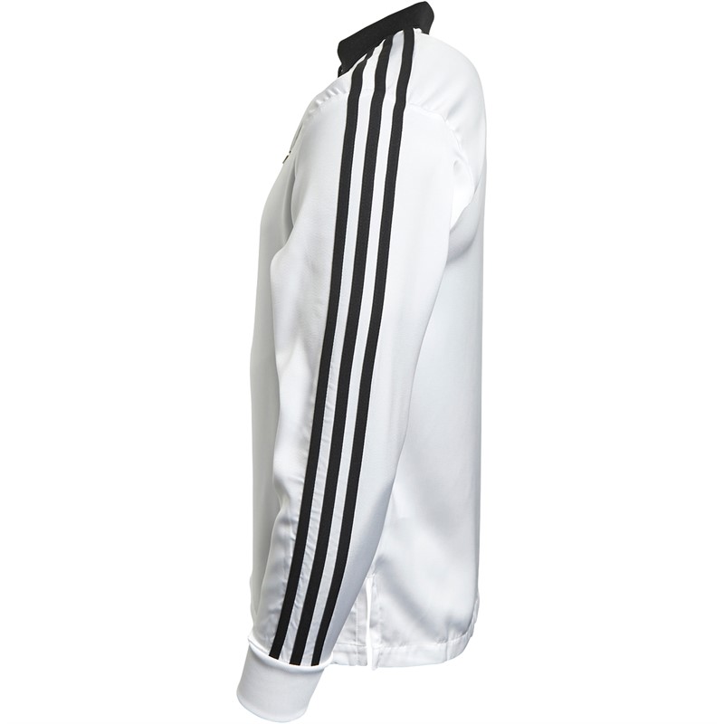 adidas Originals Womens Satin Long-Sleeve Polo White