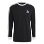 adidas Originals Mens Adicolor Classics 3-Stripes Long Sleeve T-Shirt Black