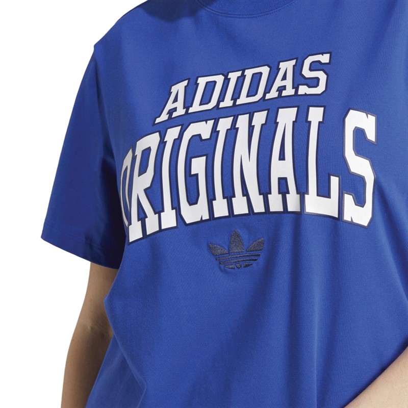 adidas Originals Womens Graphic T-Shirt Semi Lucid Blue