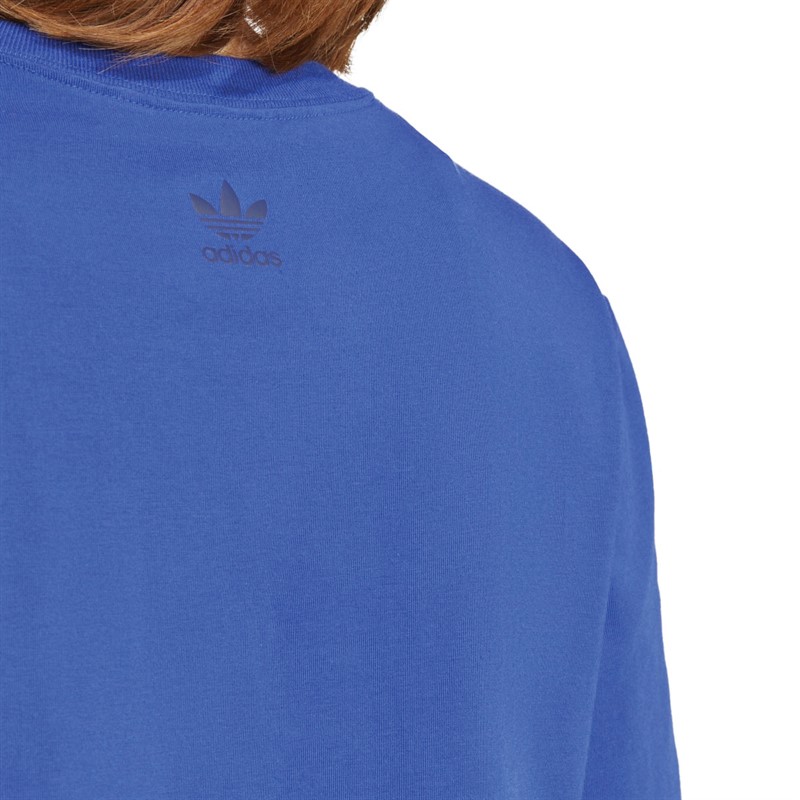 adidas Originals Womens Graphic T-Shirt Semi Lucid Blue