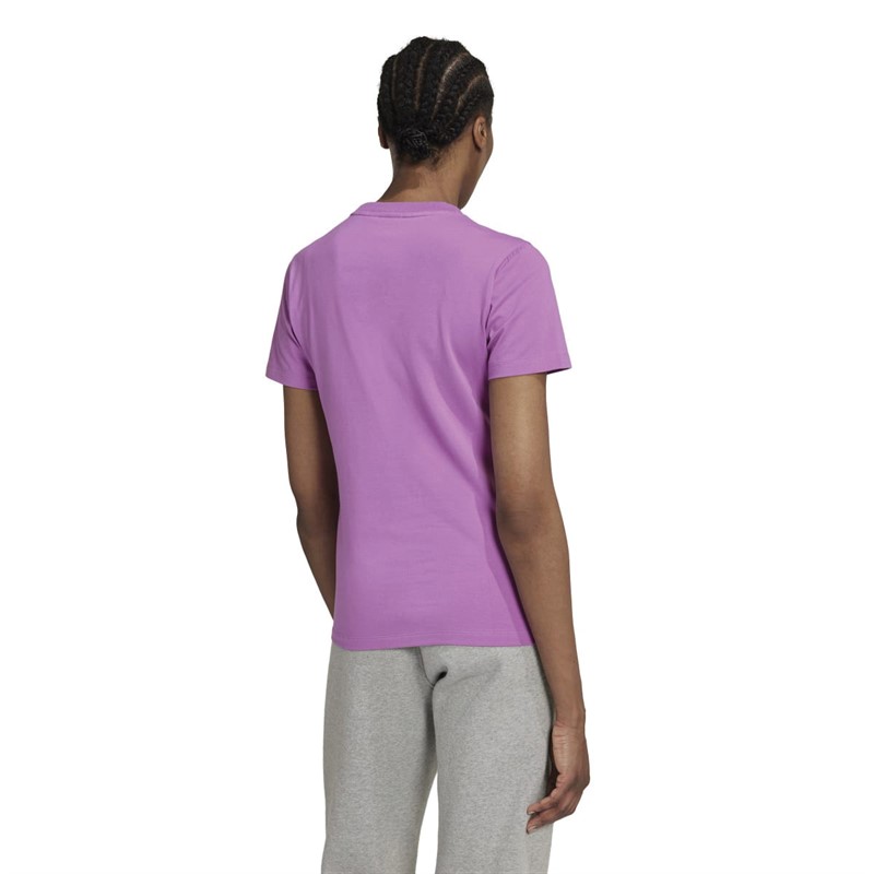 adidas Originals Womens Adicolor Classics Trefoil T-Shirt Semi Pulse Lilac