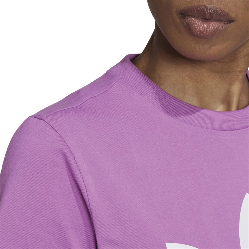 adidas Originals Womens Adicolor Classics Trefoil T-Shirt Semi Pulse Lilac