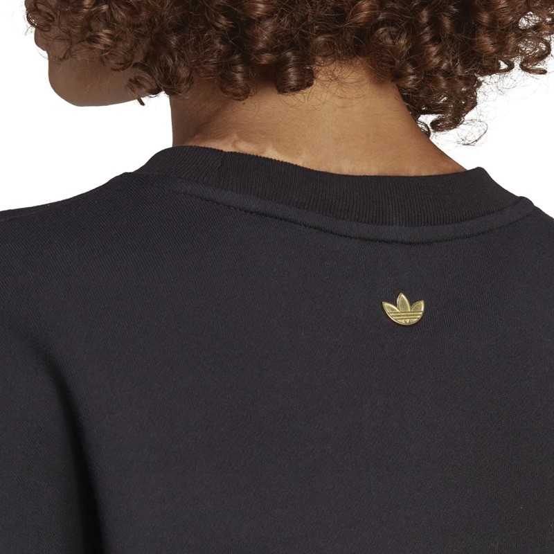 Adidas originals trefoil infill crew sweatshirt on sale