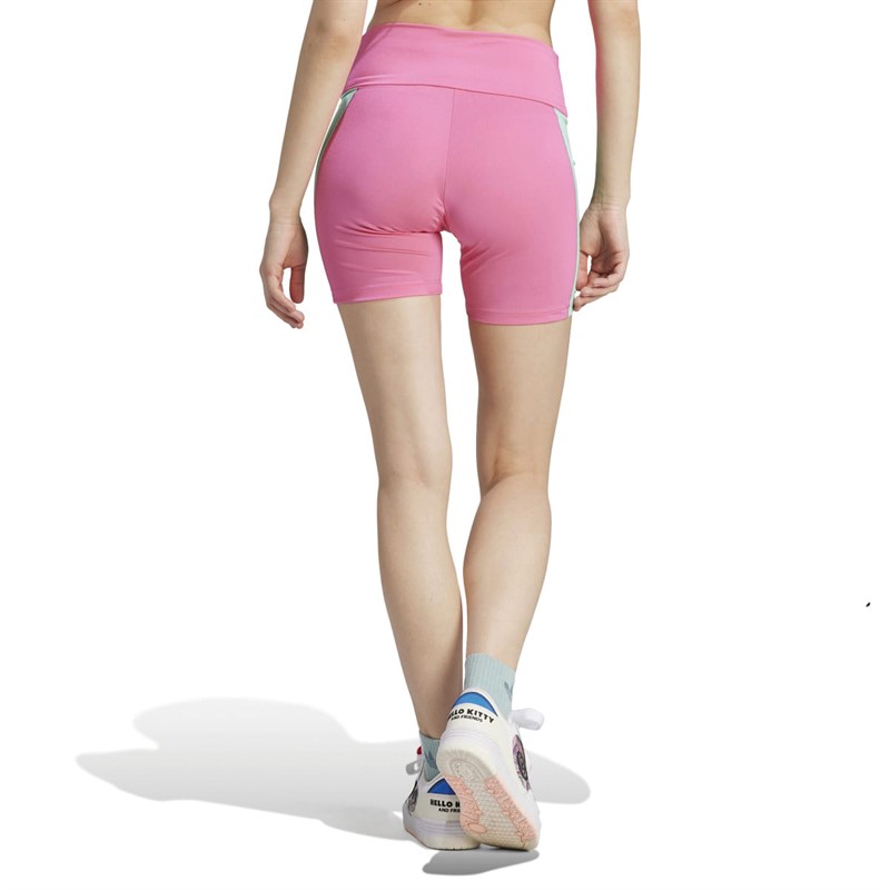 adidas Originals Womens High Shine Shorts Pulse Magenta