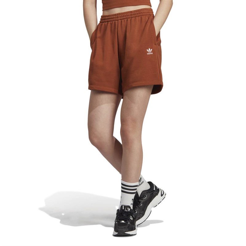 Buy adidas Originals Womens Essentials Fleece Shorts Dust Rust