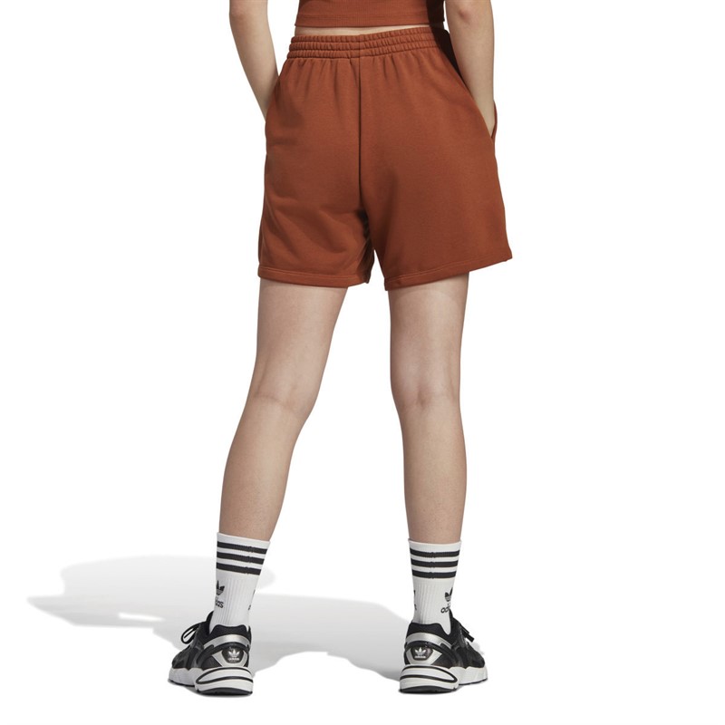 adidas Originals Womens Essentials Fleece Shorts Dust Rust