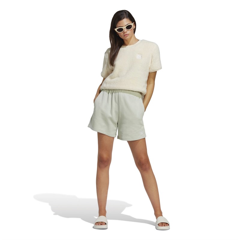 adidas Originals Womens Essentials+ Made With Hemp Shorts Linen Green