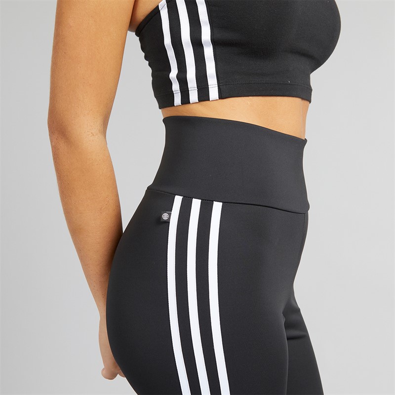 adidas Originals Womens Adicolor Classics Primeblue High-Waisted Shorts Black