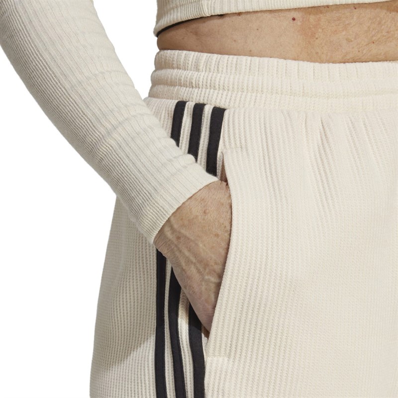 adidas Originals Womens 3-Stripes Bermuda Shorts Wonder White