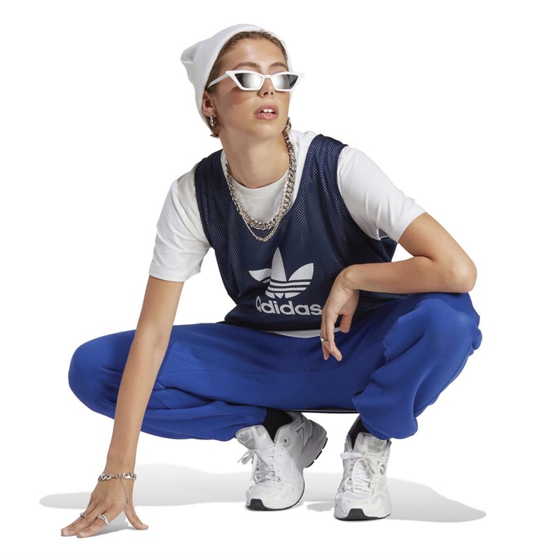 adidas Originals Womens Essentials Fleece Pants Semi Lucid Blue