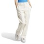 adidas Originals Womens Blue Version Club High-Waisted Tracksuit Bottoms Cream White