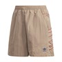 adidas Originals Womens Adicolor Large Logo Shorts Trace Khaki/Royal Blue/Power Pink