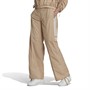 adidas Originals Womens 3-Stripes High-Rise Ruched Track Pants Magic Beige