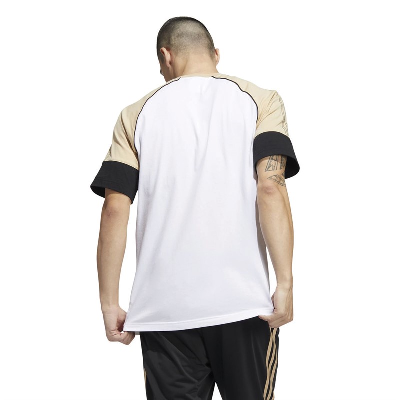 adidas Originals Mens Superstar T-Shirt White/Magic Beige/Black