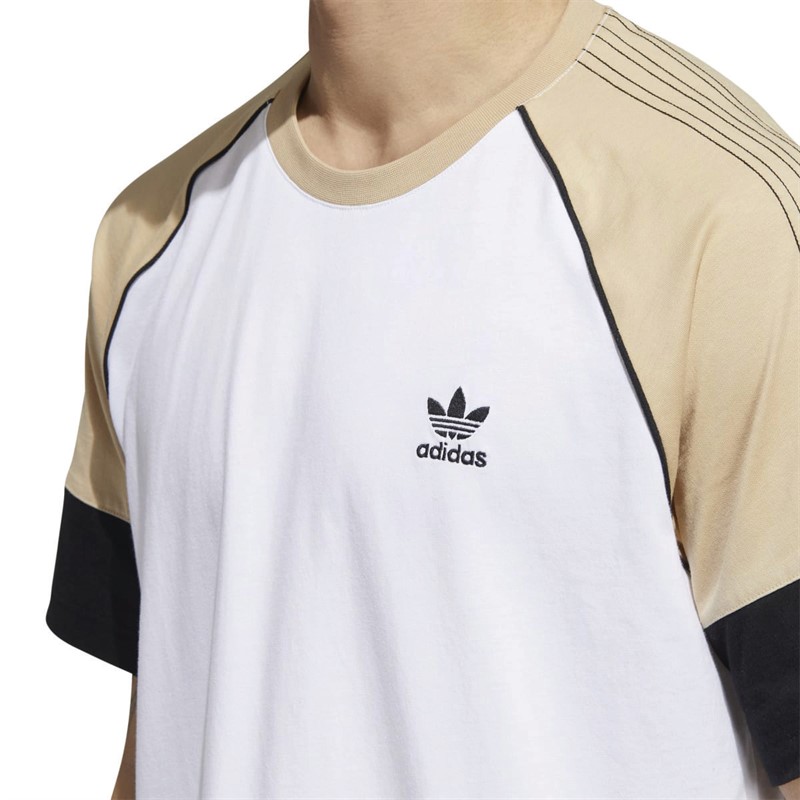 adidas Originals Mens Superstar T-Shirt White/Magic Beige/Black