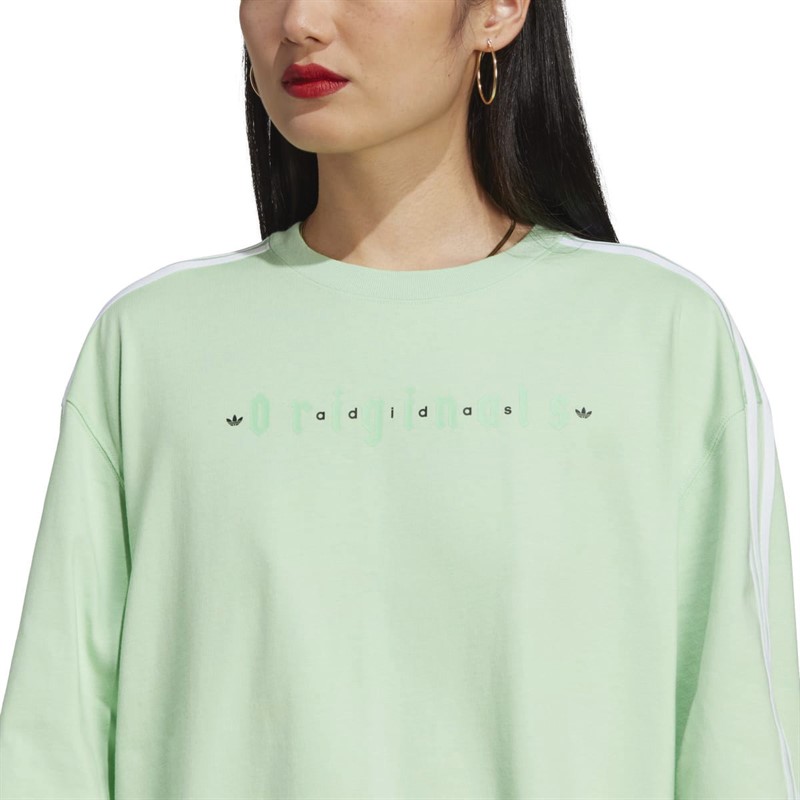 Adidas mint green top on sale