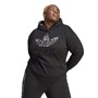adidas Originals Womens Trefoil Logo Hoodie (Plus Size) Black