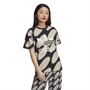 adidas Originals Womens Marimekko Allover Print T-Shirt MultiColor/Light Brown