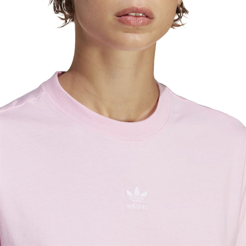 adidas Originals Womens Adicolor Essentials Regular T-Shirt True Pink