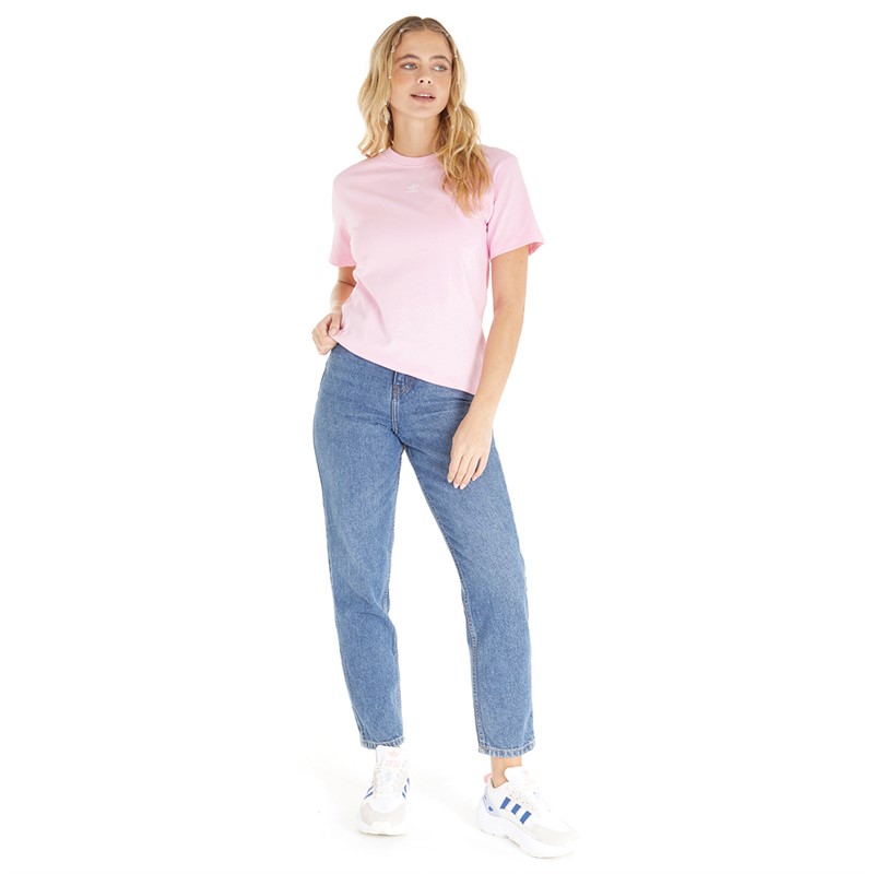 adidas Originals Womens Adicolor Essentials Regular T-Shirt True Pink