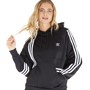 adidas Originals Womens Adicolor 3-Stripes Hoodie Black