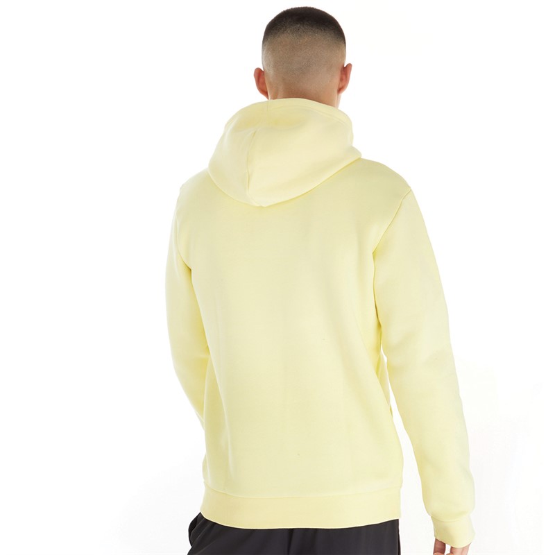adidas Originals Mens Trefoil Essentials Hoodie Almost Yellow