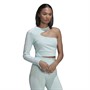 adidas Originals Womens Cropped Long-Sleeve Cut Out Top Halo Mint