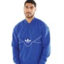adidas Originals Mens Adicolor Seasonal Archive 1/2 Zip Crew Sweatshirt Semi Lucid Blue/White