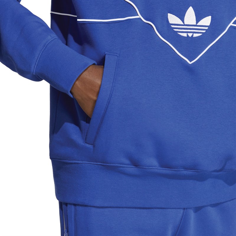 adidas Originals Mens Adicolor Seasonal Archive Hoodie Semi Lucid Blue