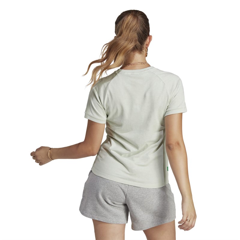 adidas Originals Womens Essentials+ Made With Hemp T-Shirt Linen Green