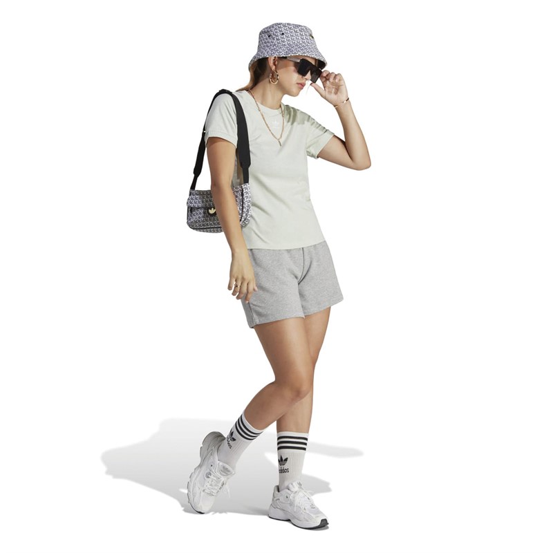 adidas Originals Womens Essentials+ Made With Hemp T-Shirt Linen Green