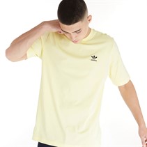 adidas Originals Mens Trefoil Essentials T-Shirt Almost Yellow
